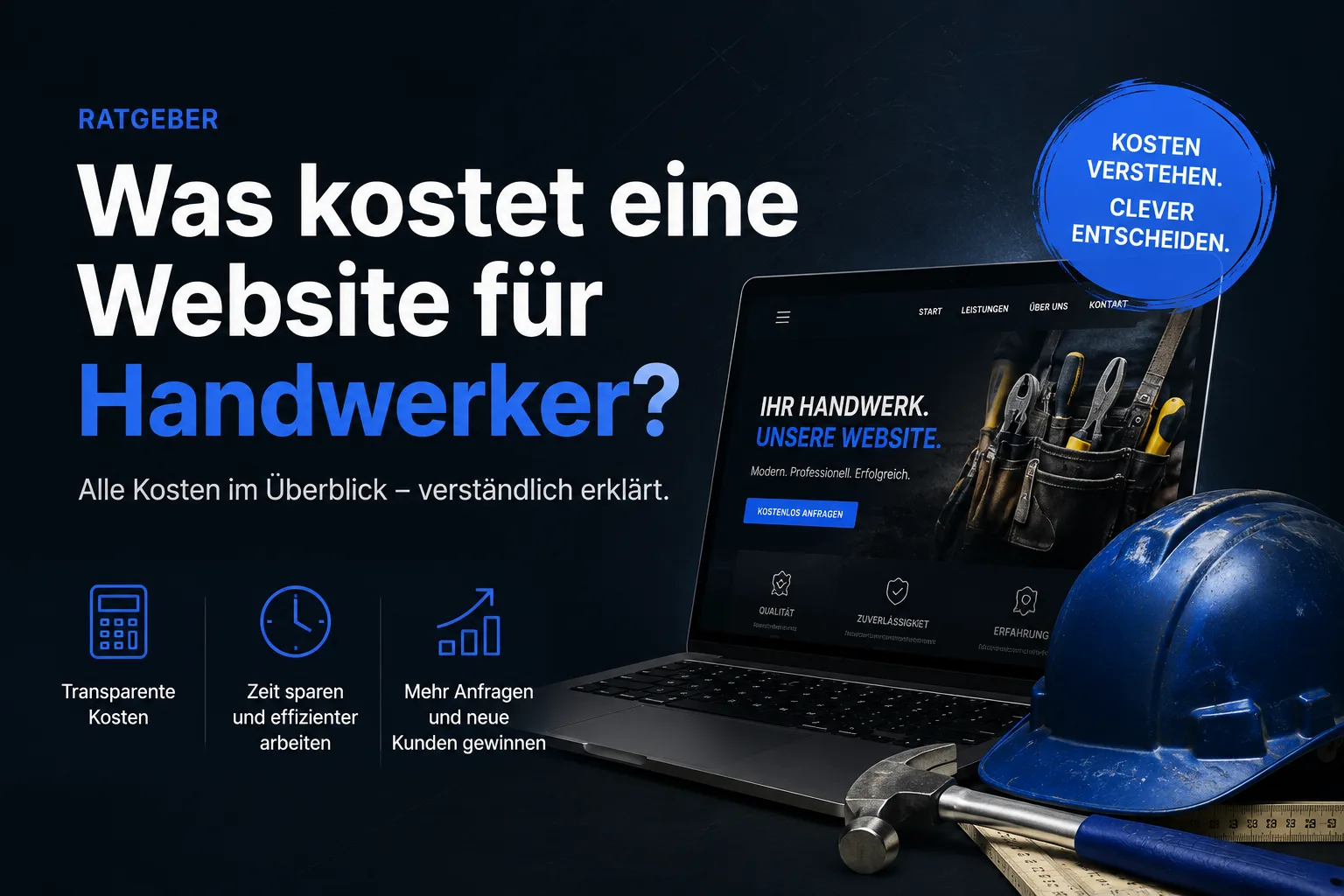 Was kostet eine Website für Handwerker? – Alle Kosten im Überblick