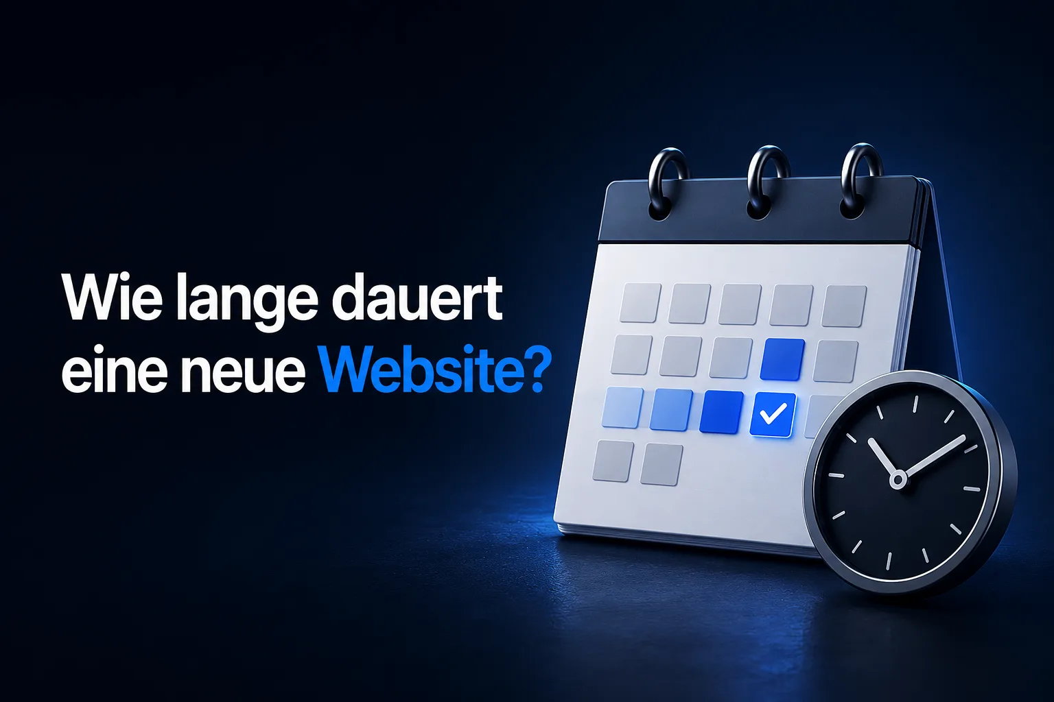 Wie lange dauert eine neue Website?